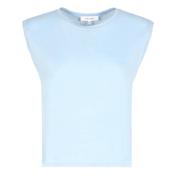 Frame Crewneck Sleeveless T Shirt - Picture 1 of 4